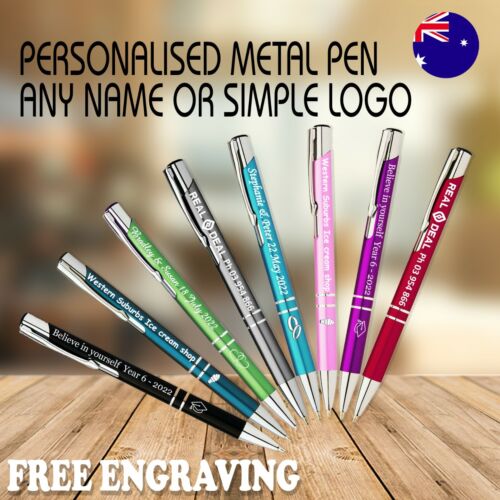 Custom Engraved Metal Pens Personalised Business Promotional Pens