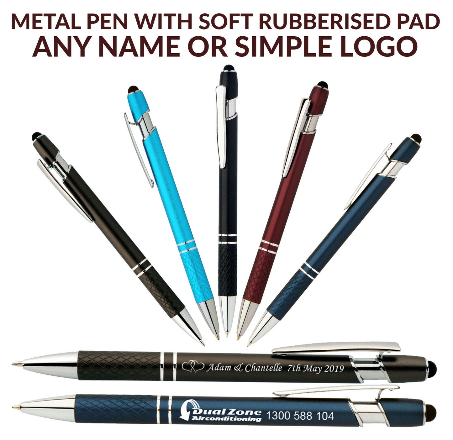 Customized Deluxe Metal Quality Stylus Corporate Gifts Pen Engraved