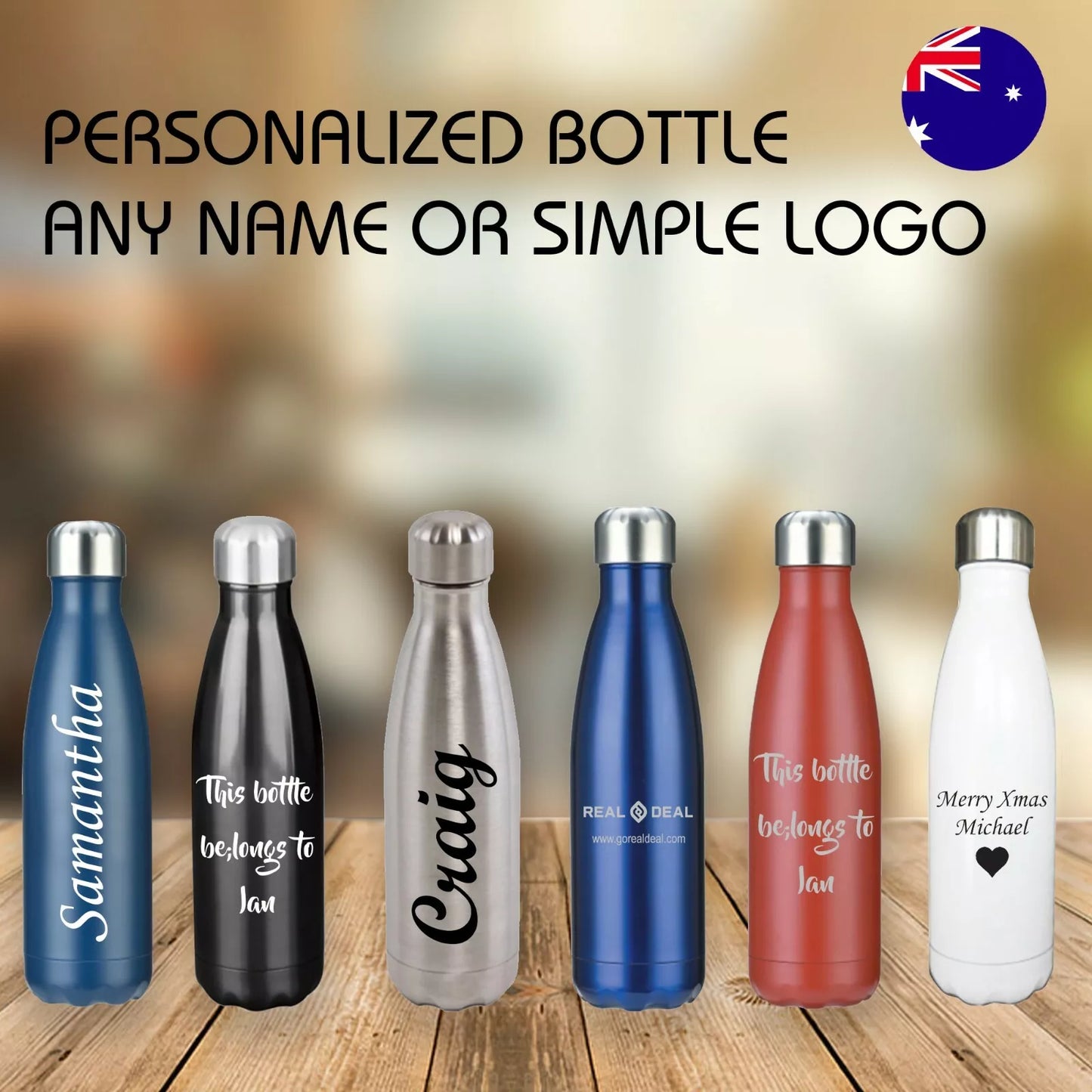 Custom premium Double Walled Water Bottles Gift for all ocassions