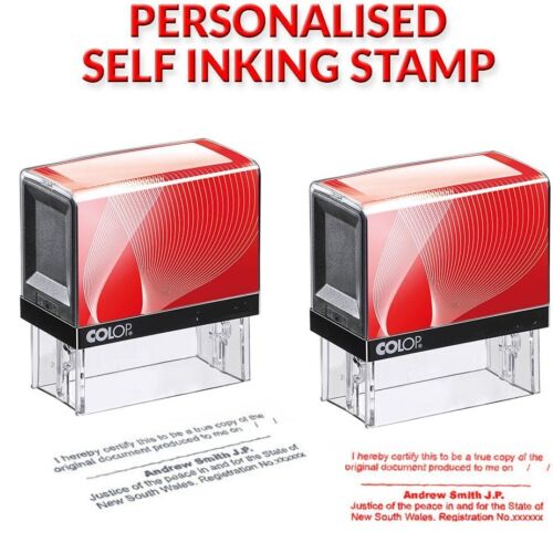 Custom  Colop 40 rubber Stamp - 59mm x 23mm