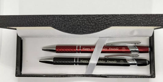 Custom Engraved Pens Gift set in gift box teachers gift