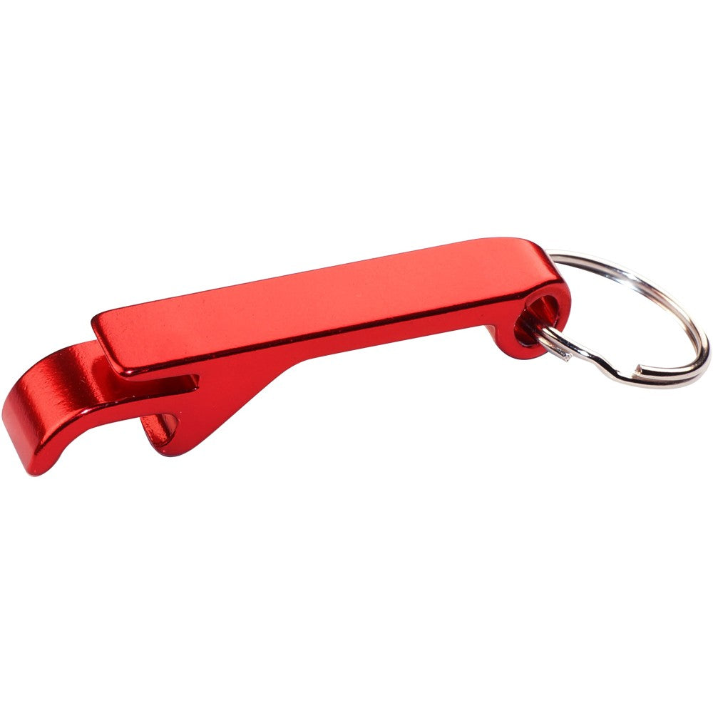 Aluminum Engraved Wedding Favour Metal Bottle Opener Key Ring with Simple Logo