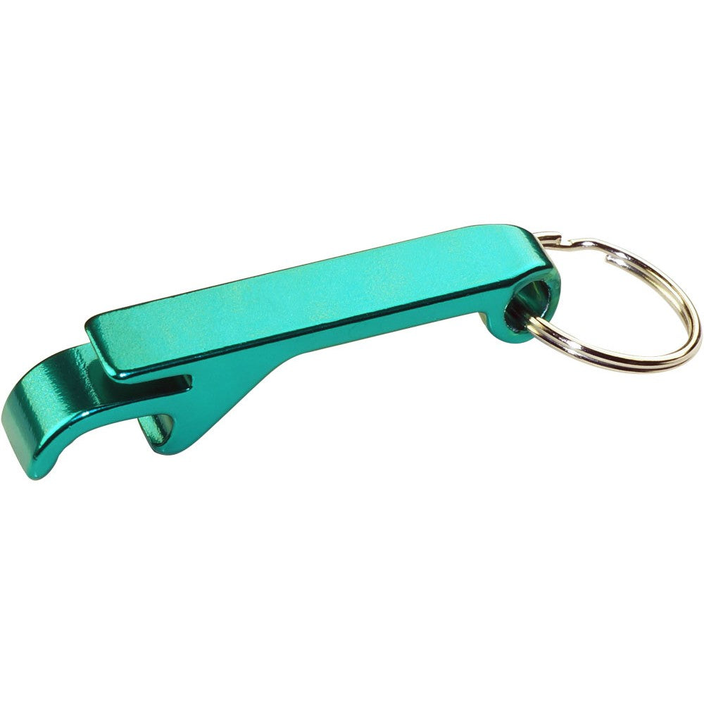 Aluminum Engraved Wedding Favour Metal Bottle Opener Key Ring with Simple Logo