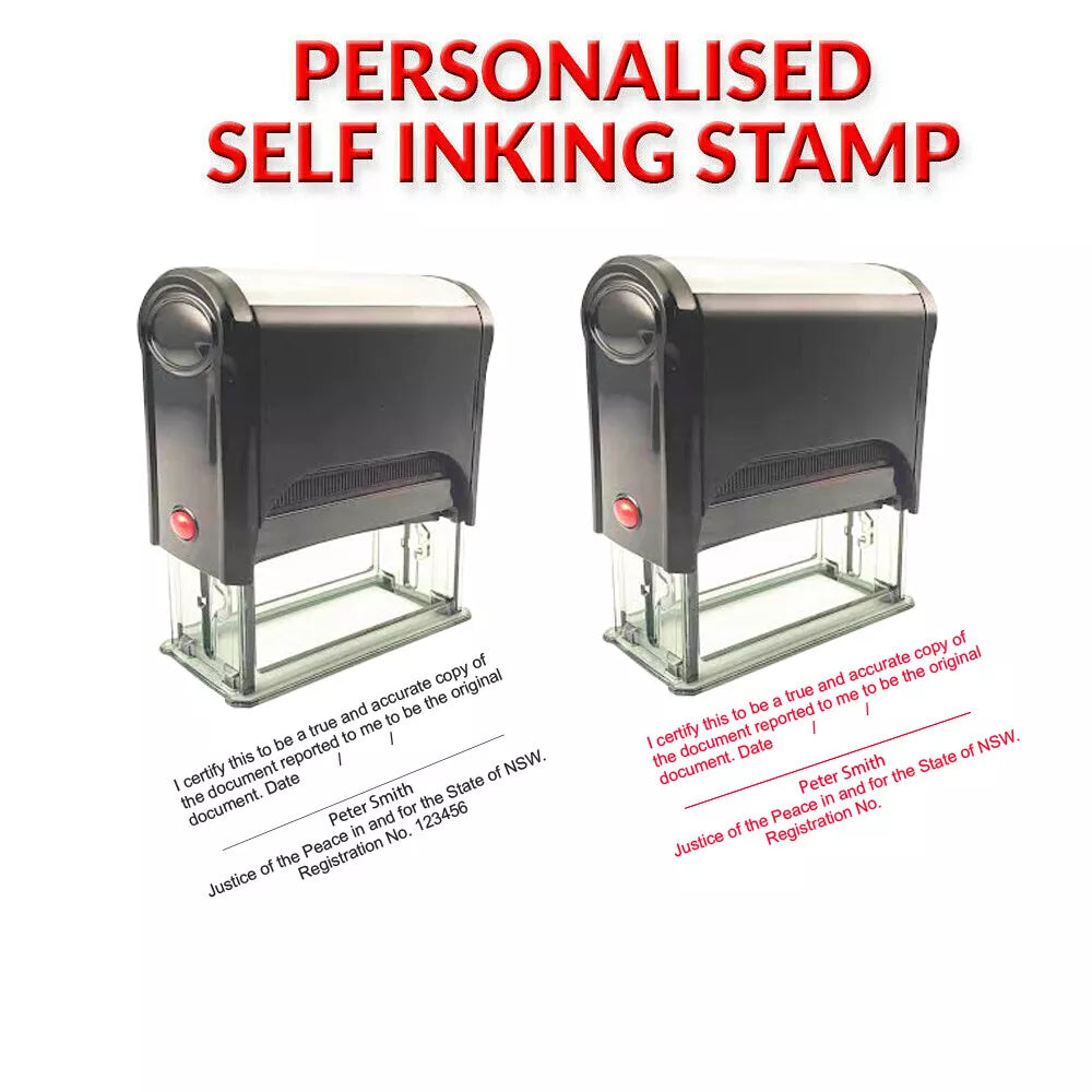 Westamp Self Inking  Stamp customised to your requirements 75mm x 25mm