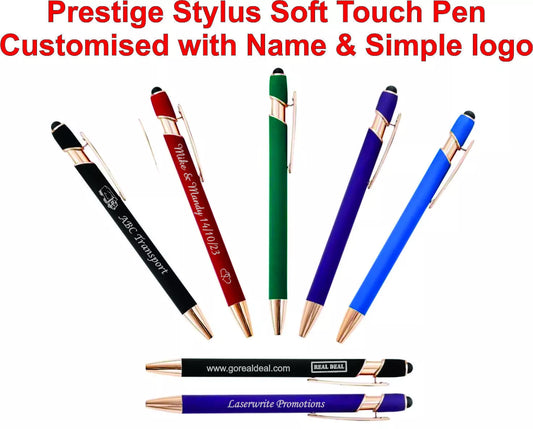 Prestige Soft Deluxe Touch Rose Gold  Pen Corporate Gifts Personalised